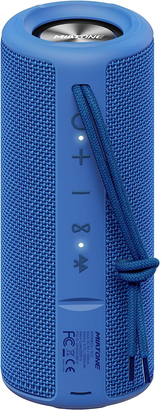 Outdoor Portable Bluetooth Wireless Speaker Waterproof for Shower - Blue